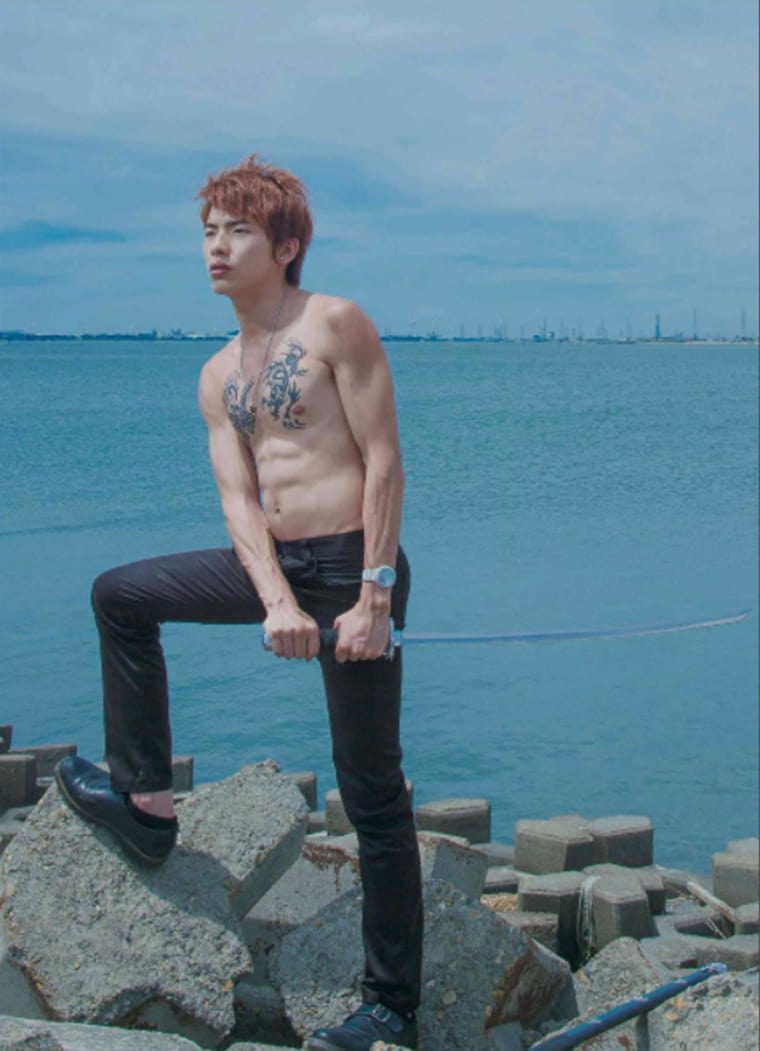 BLUEMEN blue male color NO.76-Wanke photo + video