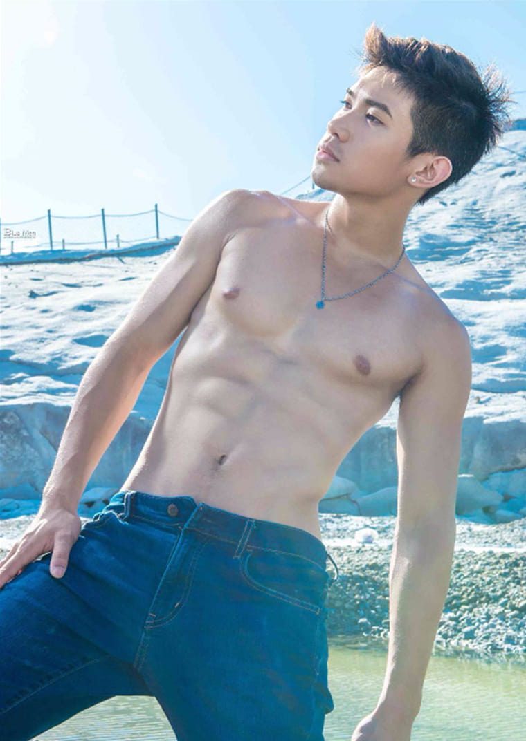 BLUEMEN blue male color NO.83 Internet celebrity-Winter also-Wanke photo
