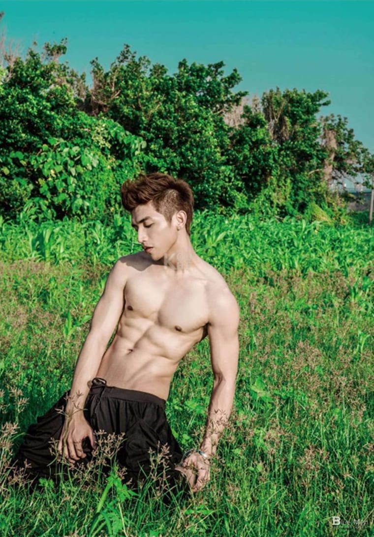 BLUEMEN blue male color NO.139 flat male model-Cai Yangyang-Wanke photo