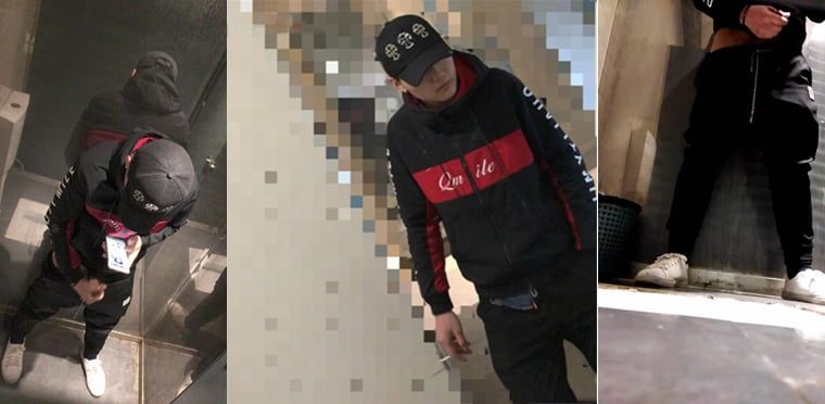 Multi-angle shooting fashion sports handsome guy WC iron-Wanke video