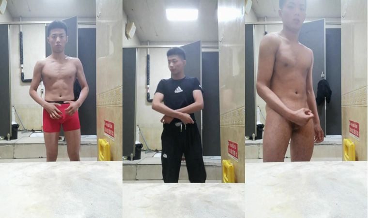 Little handsome guy public toilet vertical iron-Wanke video