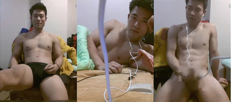Super handsome muscular straight man seduced-Wanke video