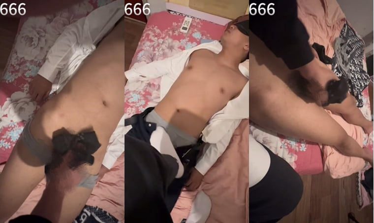 Mi Hao Tiancai ชายตรงที่มีอวัยวะเพศชายใหญ่ในชุดทางการ ช่วยตัวเอง - Wanke Video
