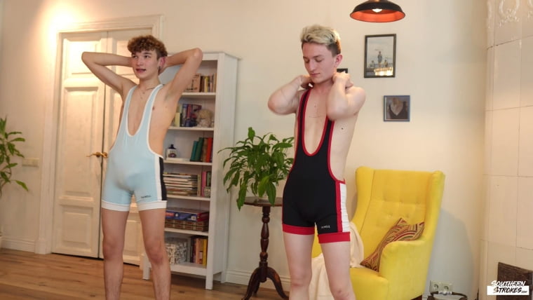 Southern Strokes-Twink Take Down-Adam Keller & Amon Volkov——Wanke Video